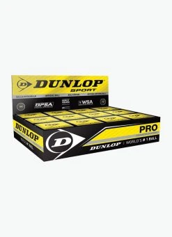 Best Pirce ???? Dunlop Pro Squash Ball (double Yellow Dot) - Box Of 12 ????