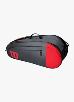 Cheapest ???? Wilson Team 6 Pack - Grey / Red ✨