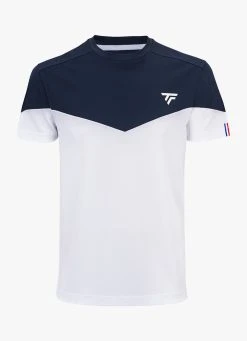Best Pirce ???? Tecnifibre Perf Tee - White / Navy ⭐