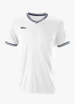 Promo ???? Wilson Team II High V-Neck ???? Shirt - White ❤️