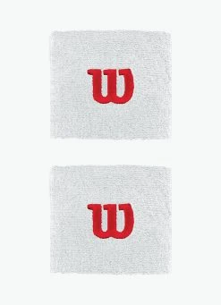 Buy ???? Wilson 'W' Wristband - 2 Pack - White ???? -Karakal Shop image 611